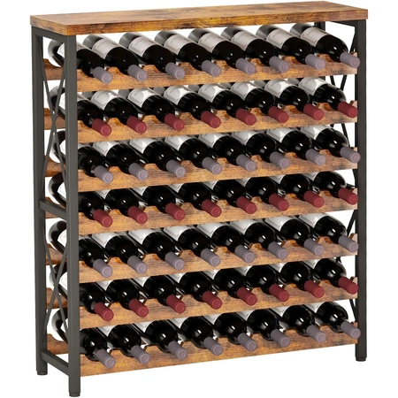 homeiju 56 bottle wine rack freestanding floor.webp