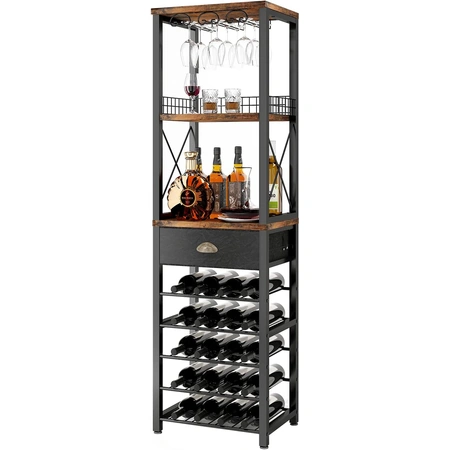homeiju wine rack freestanding floor.webp