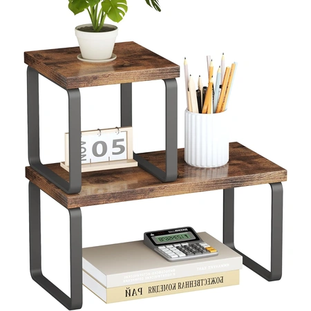 homeiju wooden desktop organizer shelf.webp